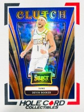 DEVIN BOOKER 2024-25 Panini Select Basketball #21 Clutch Blue Prizm 03/75