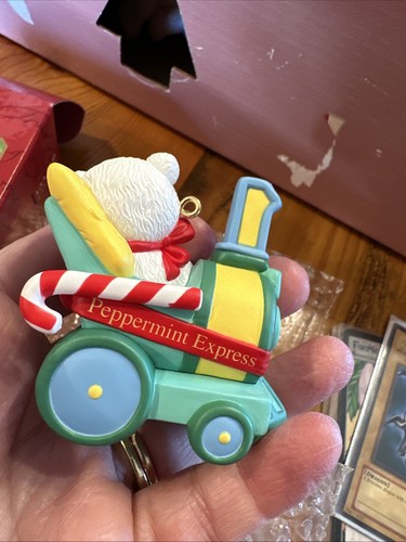 Vintage Hallmark Baby's 1st First Christmas Ornament Peppermint Express 2000 - Picture 3 of 3