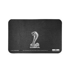 Ford Mustang Cobra Torino Logo 22 X 34 Black Fender Gripper Cover Ford Mustang Cobra Torino Logo 22 X 34 Black Fender Gripper Cover