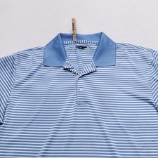 PGA Tour Short Sleeve Casual Pullover Polo Shirt Adult Mens Size XL Blue White
