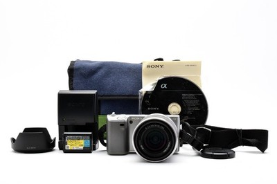 Sony Alpha NEX-5 Spiegellose Kamera mit 18-55 mm F/3.5-5.6 Objektiv [Exc]...