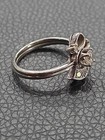 14k White Gold .25ct Diamond Mid-Century Illusion Ring 3.87 g Size 7.5 — photo 5