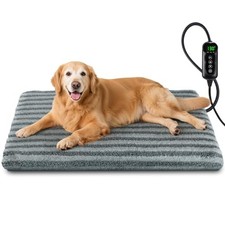 Large Pet Heating Pad, Waterproof Heated Dog Cat Bed with 11 Adjustable
