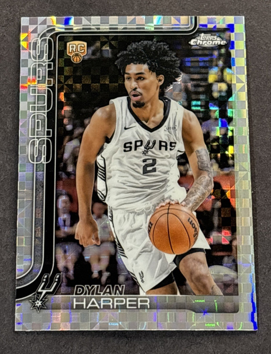 2025-26 Topps Chrome Dylan Harper X-Fractor RC #252