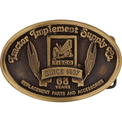 New Tisco Tractor Implement Supply Co Farming Ag 1990s NOS Vintage Belt Buckle