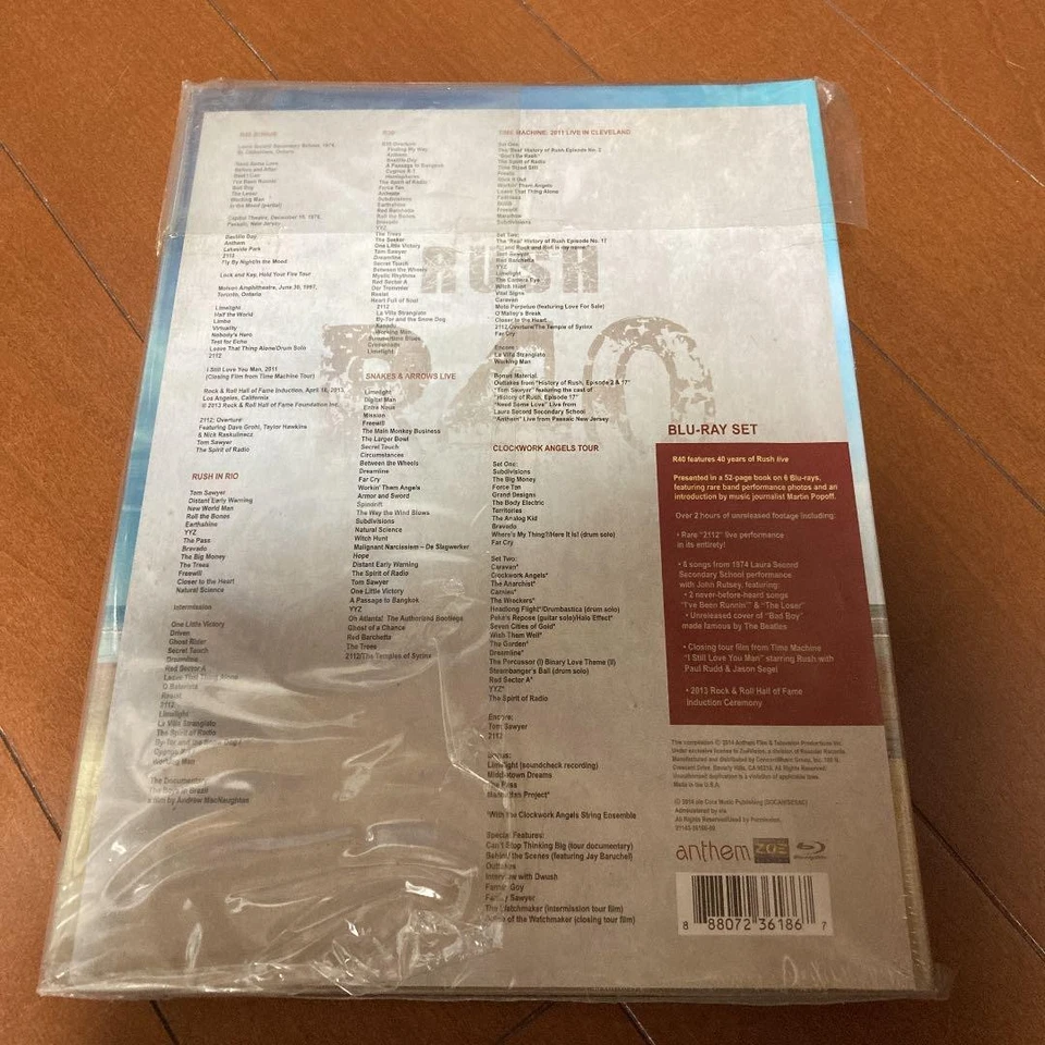 CAJA Blu-ray 40 Aniversario RUSH R40 De Japón Nueva Foto 2 de 2