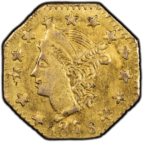 1876 G25c BG-780 PCGS MS 62