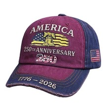 America 250th Anniversary Stylish Cap - Patriotic Unisex Hat