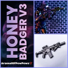 Honey Badger V3  1:12 Scale 3D Printed Action Figure Accessory