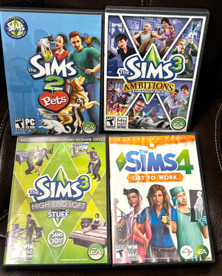 The Sims 2 3 4 Games Expansion Pack PC CD Rom /MAC