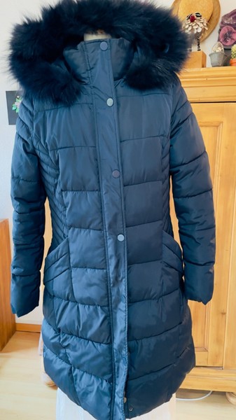 Winter Coat in Down Look - blue - Size 40/L