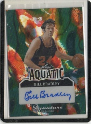Bill Bradley Leaf Autograph 1/1 - Hall of Famer