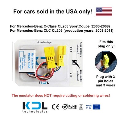Seat Mat Diagnostic Tester Emulator for Mercedes USA C-Class SportCoupe CL203