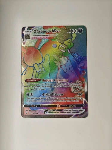 Garbodor VMAX 216/203 - Evolving Skies Rainbow Secret Rare - Pokemon TCG - NM
