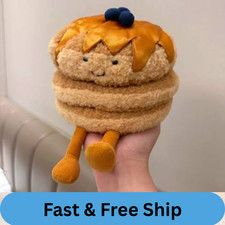Jelly cat Amuseables Fran Pancakes Soft Plush Stuffed Toy Birthday Gift With Tag