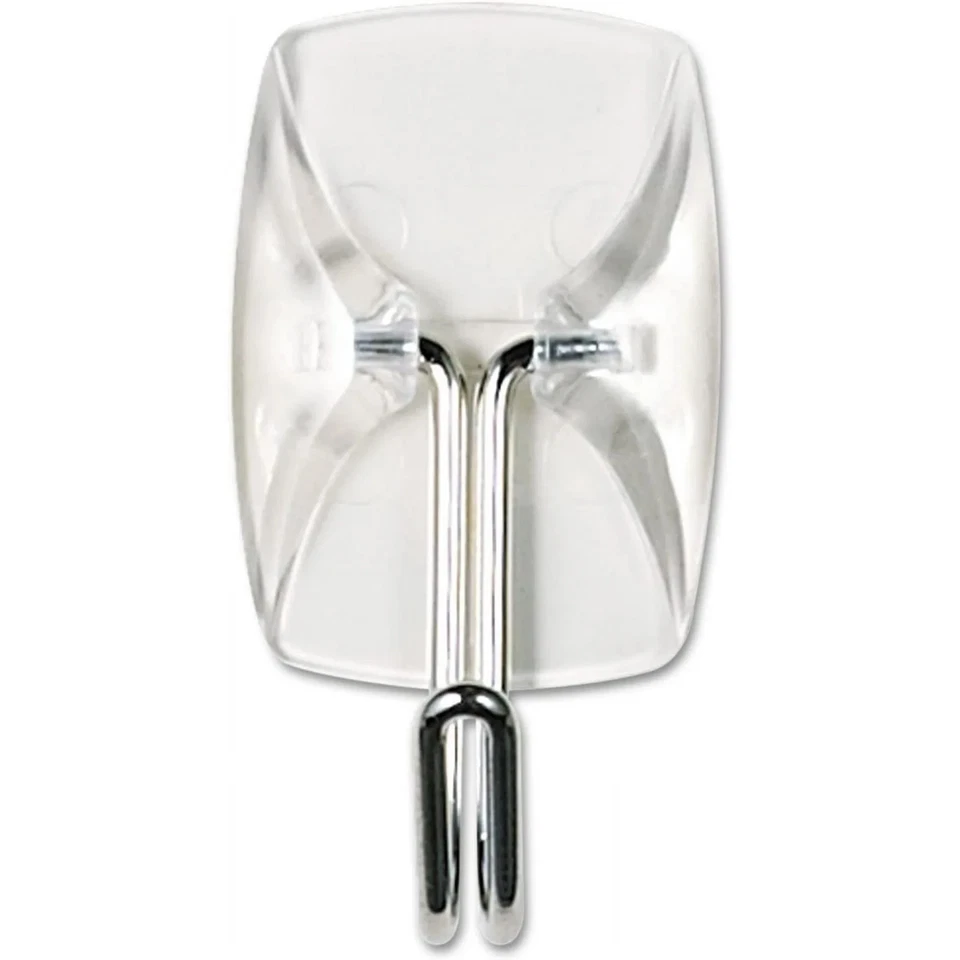 Ganchos y tiras transparentes 3M Command 17067CLR9ES, plástico/cable, pequeños, 9 ganchos con 12 A Foto 2 de 4