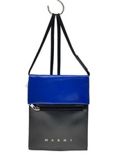 Borsa a tracolla Marni in pelle nera tinta unita SBM0036A0 usata
