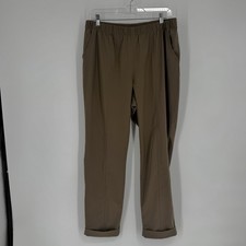 Varley pants womens large L tan everly lightweight tapered woven minimalist