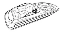 7.6oz BOAT COVER EBBTIDE/DYNATRAK 2100 FUN CRUISER SC I/O 2005 2006