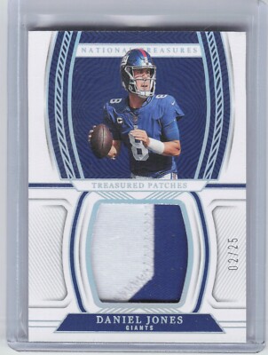 Daniel Jones National Treasures NFL カード 2022 Panini National Treasures Daniel Jones Treasured Patches Holo