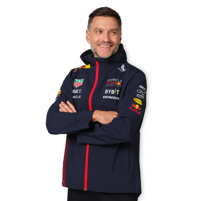 Red Bull Racing F1 Navy Team Rain Jacket 2023 all size Red Bull Racing F1 Navy Team Rain Jacket 2023 all size