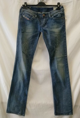 Jeans Diesel LOWKY Da Donna Strappato Sfilacciato Gamba Dritta W28 W30 W31 W33