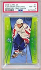2008 FLEER ULTRA EX ESSENTIAL CREDENTIALS GREEN ALEXANDER OVECHKIN 35/92 PSA 8