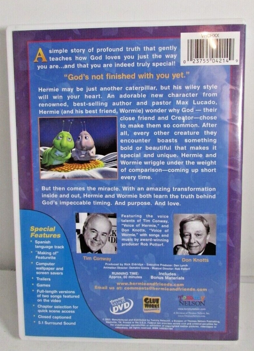 Hermie Friends - Hermie The Common Caterpillar DVD Max Lucado