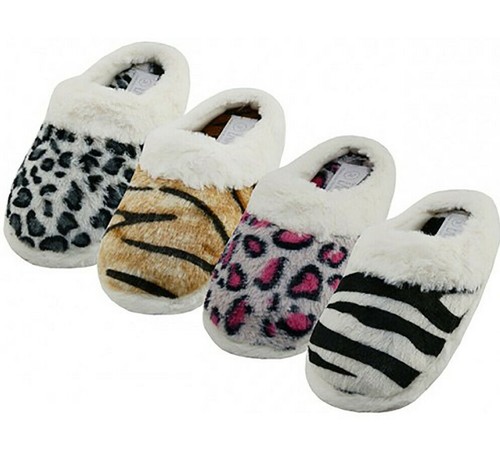 dalmation print slippers