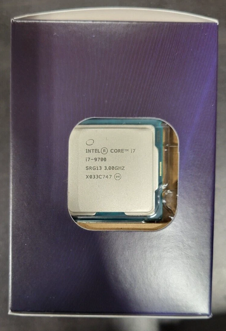 動作確認済み】Intel CPU Core i7-9700T 箱無し ①