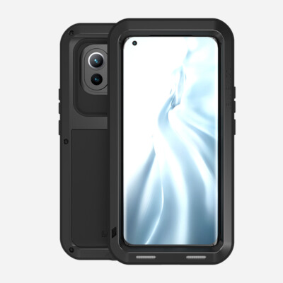 LOVE MEI Metal Silicone Hybrid Shockproof Case Cover for Xiaomi Mi 14/15/ 17 Pro
