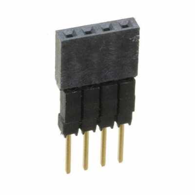CONN SOCKEL 4POS 0,1 GOLD PCB
