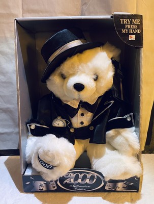 Dan Dee 2000 Millennium Edition Talking NYE Countdown Teddy Bear  In Box