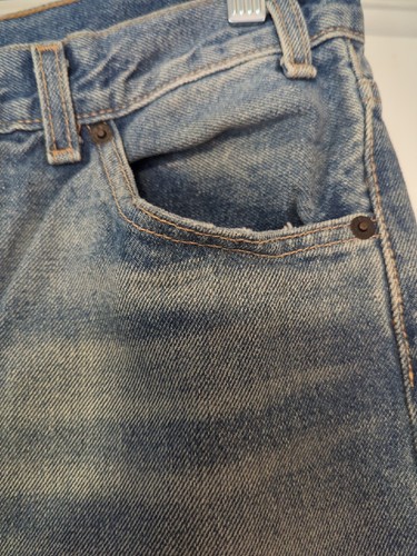 Levi’s 505C Cropped Distressed Jeans Women’s Size 30 Orange Tab NWT Slim Straigh - Picture 9 of 18