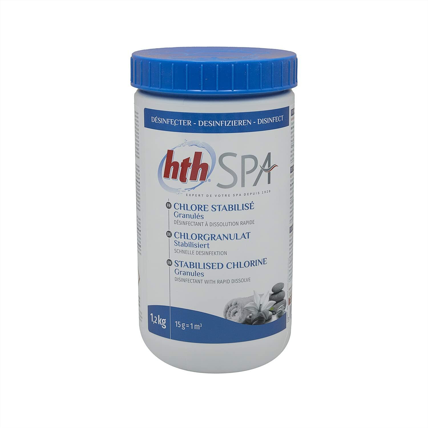 HTH Hot Tub Spa Chlorine Granules  (Formerly Fi-Clor) - 1kg