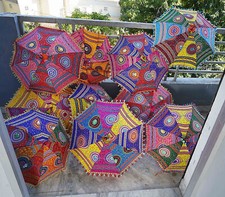 Decorative Umbrella Wholesale Lot Cotton Indian Handmade Vintage Sun Parasol