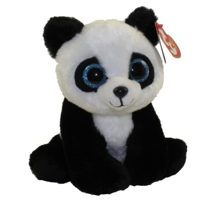 TY Beanie Baby - BABOO the Panda (Glitter Eyes)(6 inch) - MWMTs Stuffed Toy