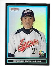SEIICHI UCHIKAWA  2009 BOWMAN CHROME DRAFT WBC PROSPECTS REFRACTOR #BDPW34