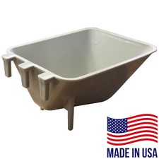 Surefeed Black/Grey Bulk 1/2 Pint 8 fl oz Hanging Feed Water Cage Cup Poultry