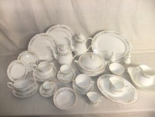 Mayfair Alpine - vintage floral gilded fine bone china tableware - 1C4G #