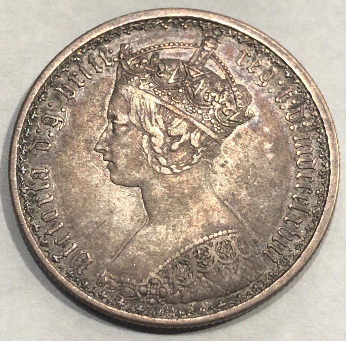 Great Britain 1868 Queen Victoria Gothic Head Silver Florin | eBay