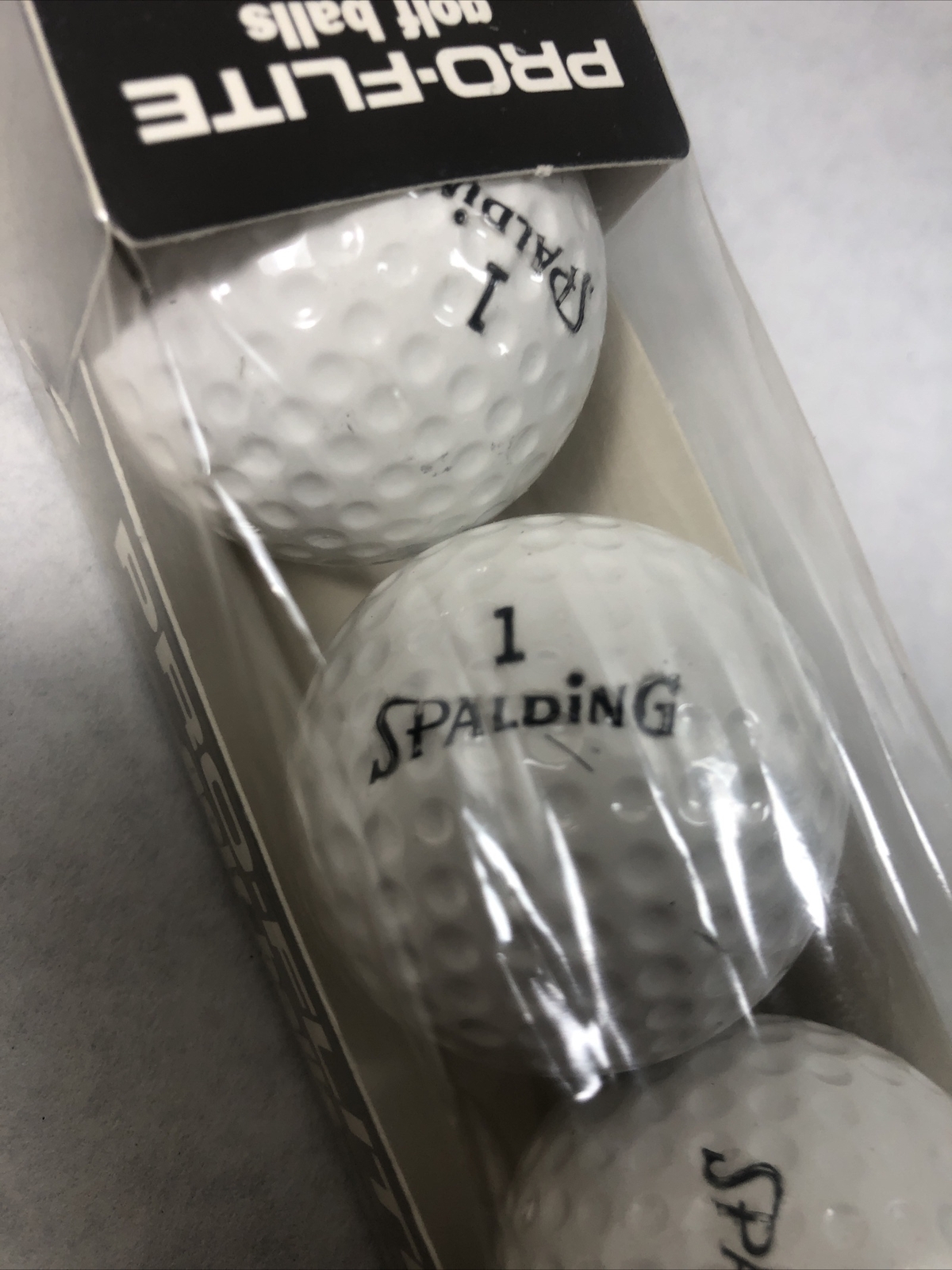 Vintage SPALDING PRO-FLITE Golf Balls (3 Count) Sealed!!!