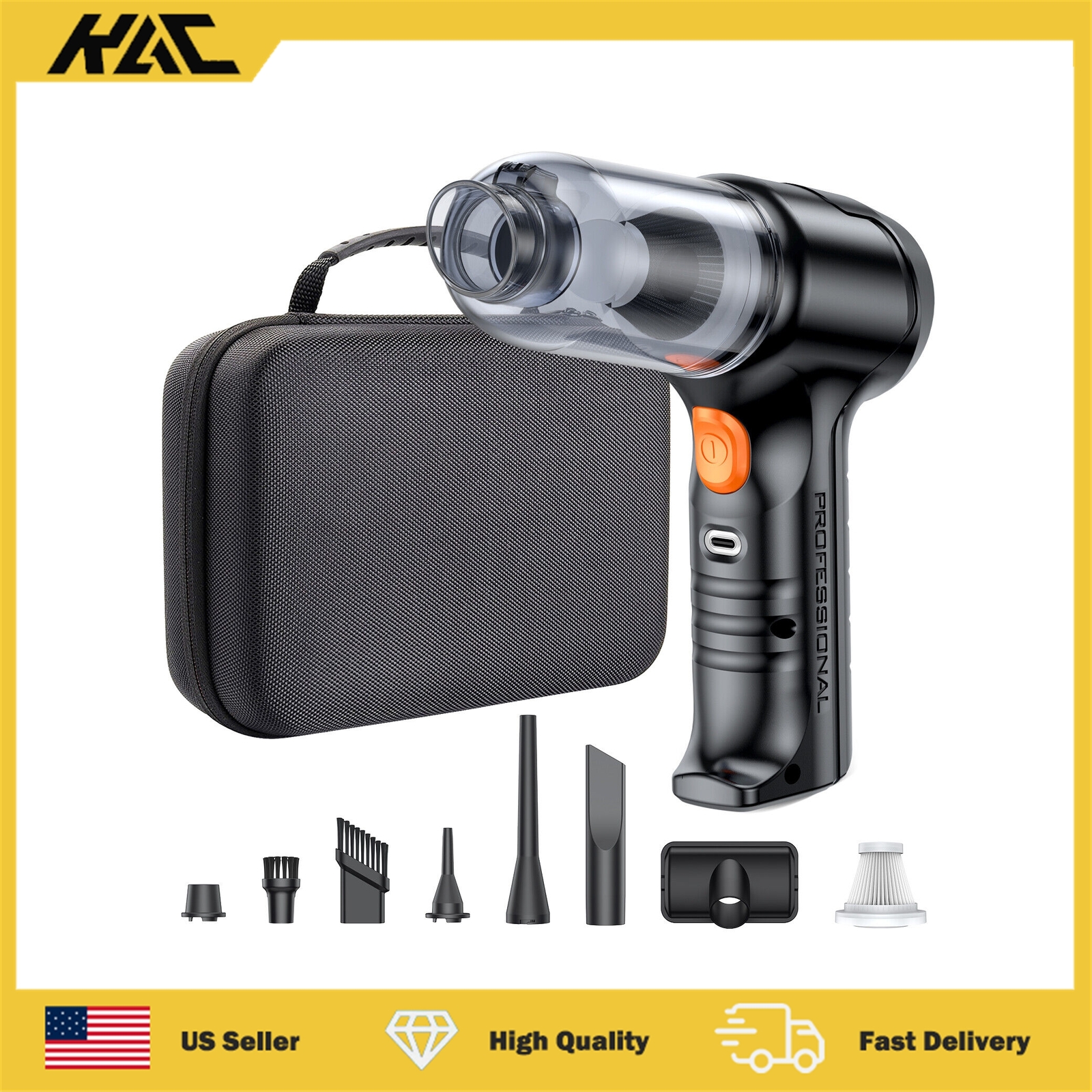 Brushless Built-in Motor Vacuum Cleaner 4-in-1 Functions 13000Pa Suction Power