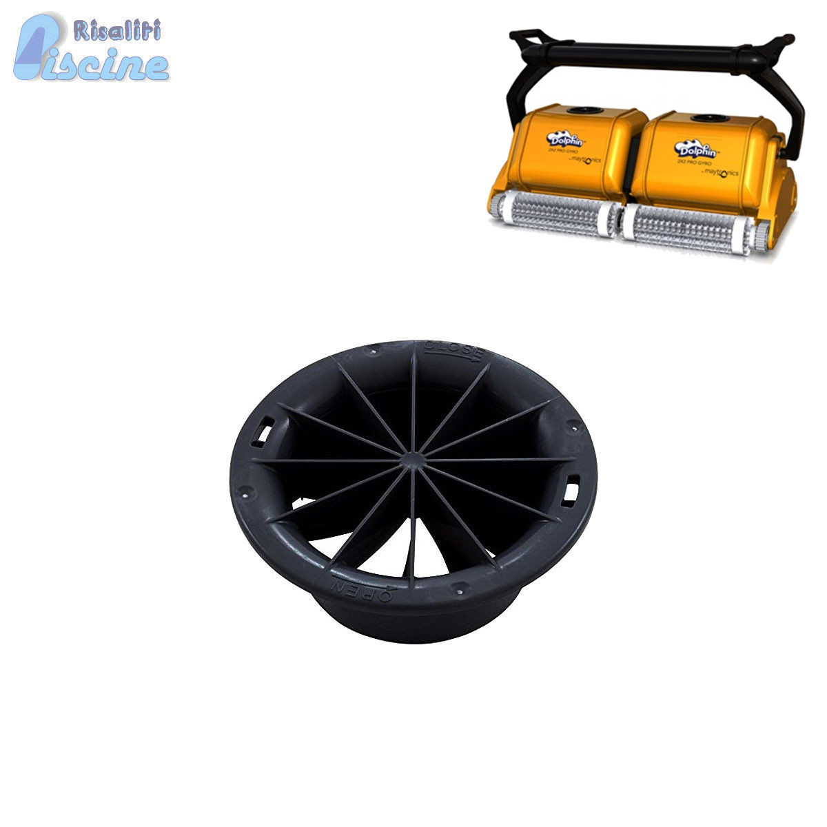 Protezione Elica Dolphin 2x2 Nero Maytronics | Ricambio Robot Piscina