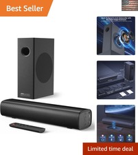 Bluetooth 5.3 Soundbar with 4-Inch Subwoofer ...