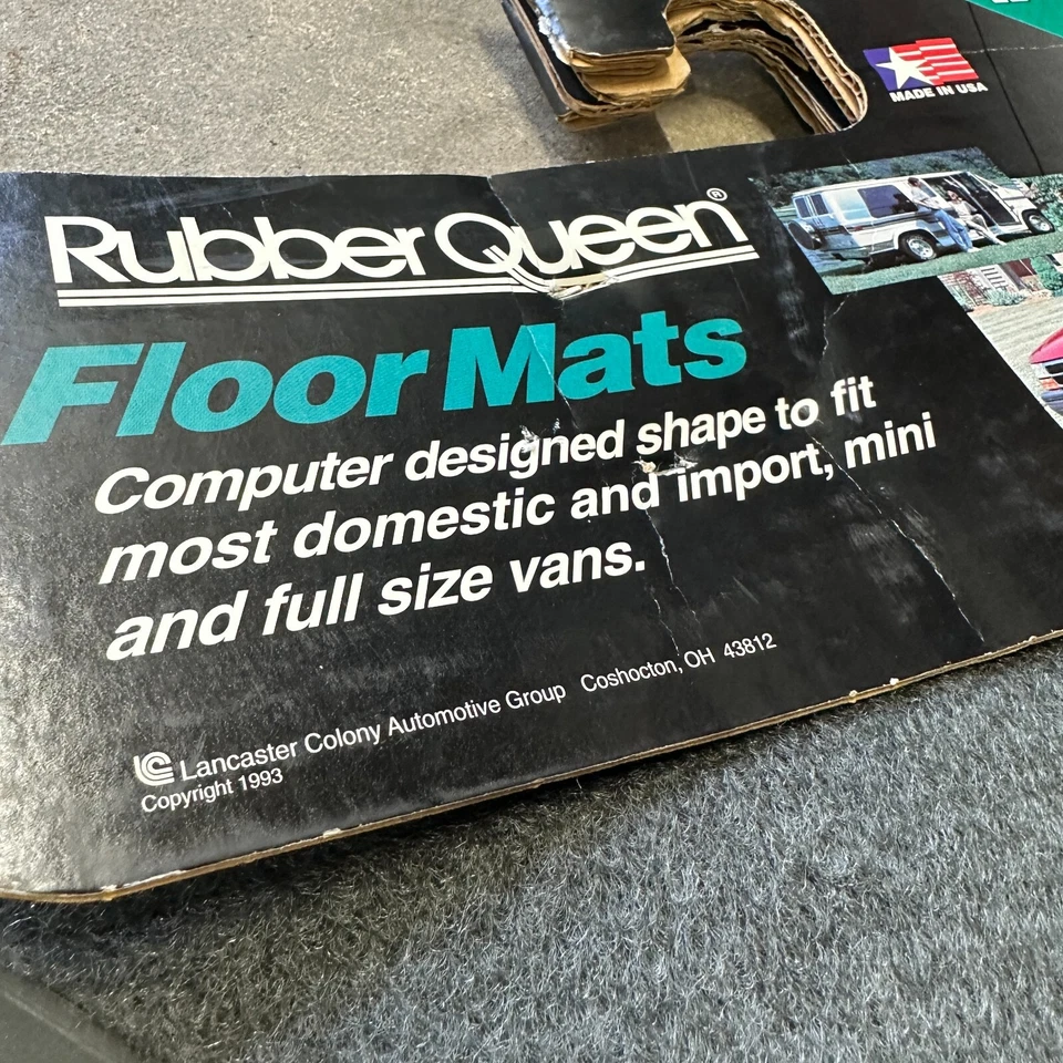 Alfombrillas universales para furgoneta 2 piezas Chevy/GMC Ford Dodge furgoneta tamaño completo NOS Foto 2 de 4