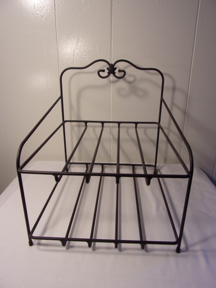 Set of 2 Longaberger Wrought Iron 2 & 3 Tier Shelf Baker's Rack eBay