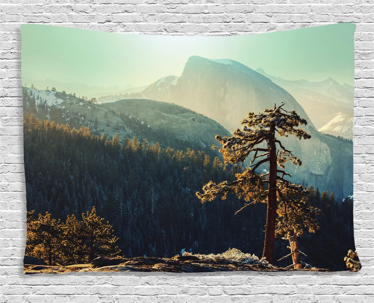 Farm Tapestry Yosemite National Park Print Wall Hanging Decor