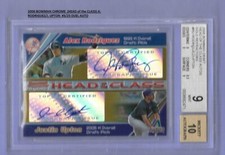 2006 BOWMAN CHROME  (HEAD of the CLASS) A. RODRIGUEZ/J. UPTON  #3/25 DUEL AUTO