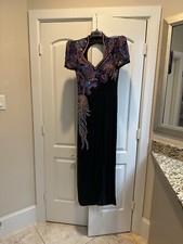 Vintage 1990s Beaded Alyce Designs Prom / Formal Dress